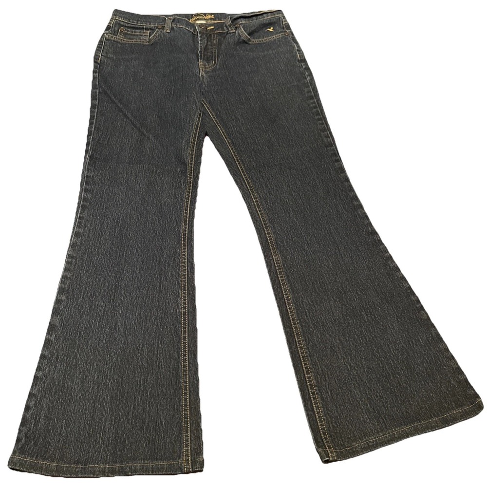 Grane Juniors Size 7 Flare Jeans Stretch Dark Wash Bootcut Made‎ in Jordan